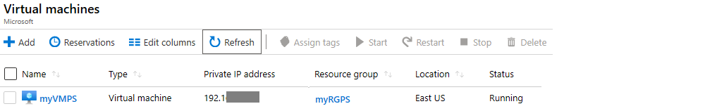 Screenshot of Azure Portal Azure Cloud Shell icon.